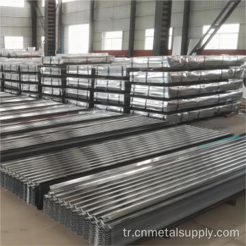 Oluklu galvanizli çelik çinko kaplı metal çatı kaplama tabakası